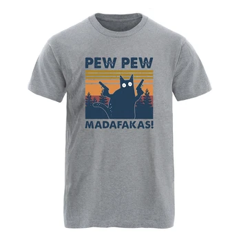 Pew Madafakas Bumbac, Supradimensionat Mens T-shirt Streetwear Haine de Înaltă Calitate Teuri de sex Masculin Casual Hipster Plus Dimensiune Ropa De Hombre